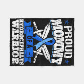 水頭誇りを持った戦士認識度Rの母 フリースブランケット (正面(横))