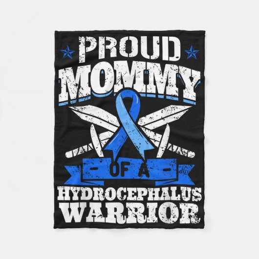 水頭誇りを持った戦士認識度Rの母 フリースブランケット (正面)