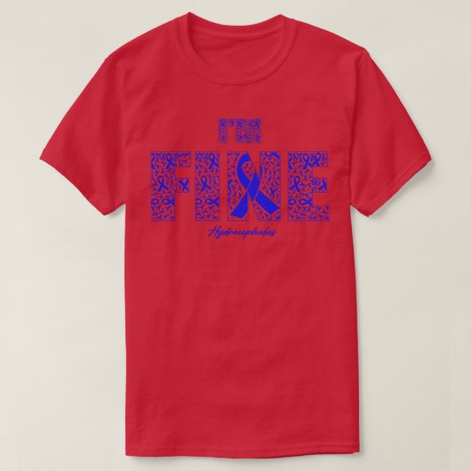 水頭認識度素晴らしリボン Tシャツ (デザイン正面)