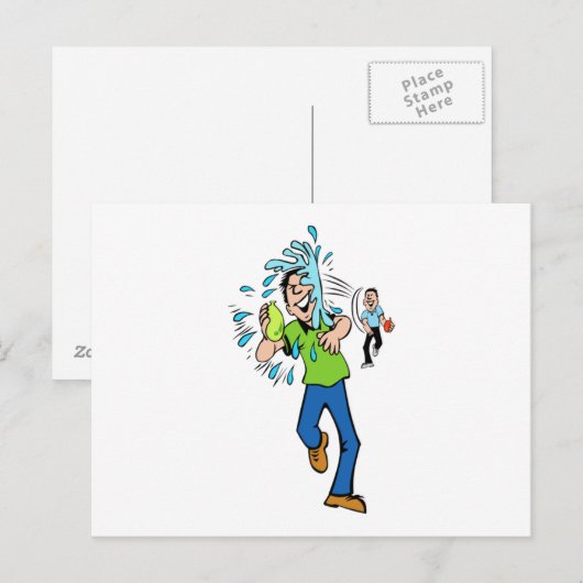 水風船との戦い ポストカード (正面/裏面)