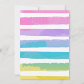 水風船バースデーパーティー 夏 水風船 招待状 (裏面)