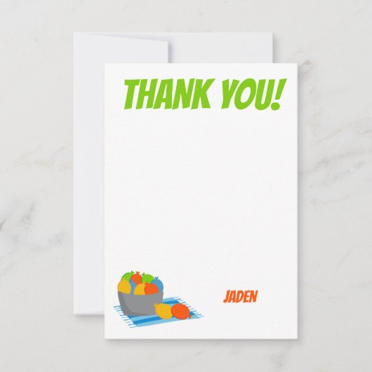 水風船プールパーティー子供夏の誕生日 サンキューカード