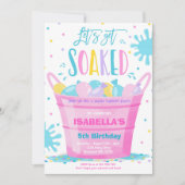 水風船誕生会夏の水風船 招待状 (正面)