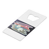 水飛んでいる鳩 クレジットカード栓抜き (裏面アングル)