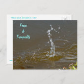 水飛沫ピーストランクイリティハガキ ポストカード (正面/裏面)