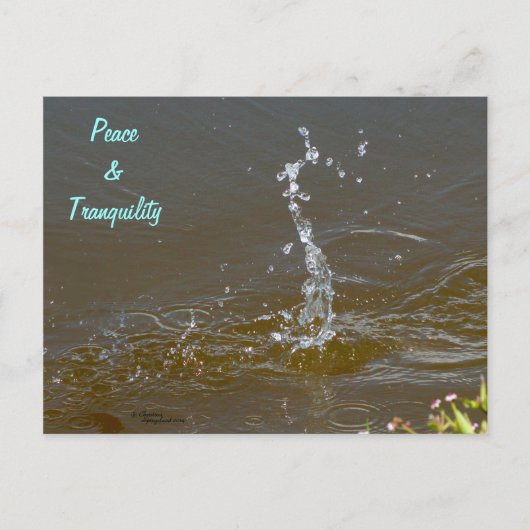 水飛沫ピーストランクイリティハガキ ポストカード (正面)