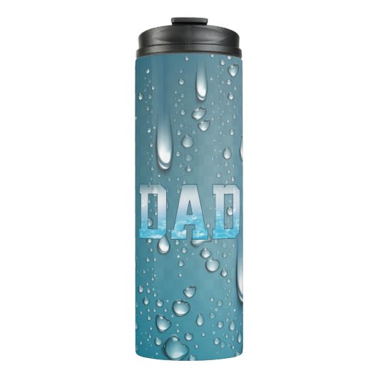 水飛沫（ドロップブルー）ペーパーウェイト タンブラー (正面)