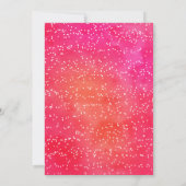 水食べ色ドリンク結婚した&Be Coule's Shower 招待状 (裏面)