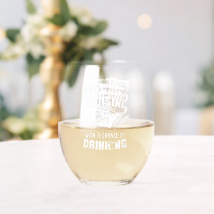 . .水飲み船で航海すおもしろいる ステムなしワイングラス