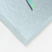 水馬と亀で泳ぐ海 フリースブランケット (角)