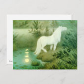 水馬ケルピーのアートワークのはがき ポストカード (正面/裏面)