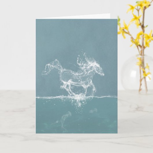 水馬ファンタジー カード (黄色い花)