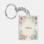 水魅力的色の串のような花 キーホルダー (正面左)