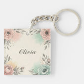 水魅力的色の串のような花 キーホルダー (裏面)