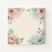 水魅力的色の串のような花 ノートブック (裏面)