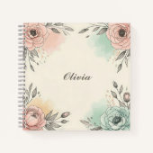 水魅力的色の串のような花 ノートブック (正面)