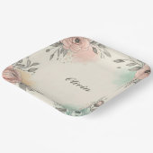 水魅力的色の串のような花 ペーパープレート (傾斜あり)