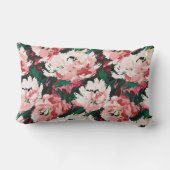 水魅力的色の牡丹を除去 ランバークッション (裏面)