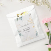 水魅力的色の緑の金ゴールド結婚 フェイバーバッグ (封をした状態)