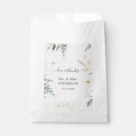 水魅力的色の緑の金ゴールド結婚 フェイバーバッグ