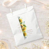 水魅力的色ひまわり結婚の フェイバーバッグ (クリップ留めされた状態)