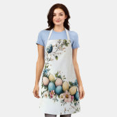 水魅力的色イースターバード&フローラ春 エプロン (着用した状態)