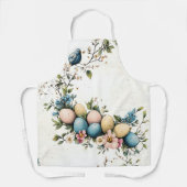 水魅力的色イースターバード&フローラ春 エプロン (正面)