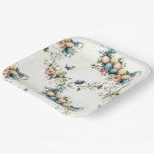 水魅力的色イースターバード&フローラ春 ペーパープレート (傾斜あり)