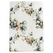 水魅力的色イースターバード&フローラ春 ミディアムペーパーバッグ (裏面)