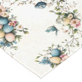 水魅力的色イースターバード&フローラ春 ロングテーブルランナー (コーナー)