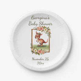 水魅力的色カンガルーパーティー ペーパープレート