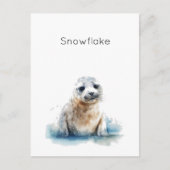 水魅力的色シールパッカスタムプ ポストカード (正面)