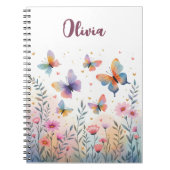 水魅力的色バタフライメドウ ノートブック (正面)