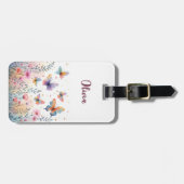 水魅力的色バタフライメドウ ラゲッジタグ (正面横)