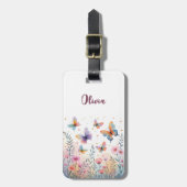 水魅力的色バタフライメドウ ラゲッジタグ (正面縦)