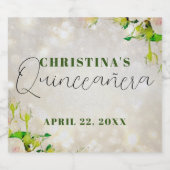 水魅力的色ピンクローズキンセアニラ スパークリングワインラベル (シングルラベル)