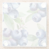 水魅力的色ブルーベリーコースター ガラスコースター (裏面)