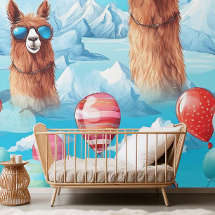 水魅力的色ラマ&デザートカッティパターン 壁紙