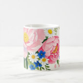 水鮮やか色の花束,デイジー コーヒーマグカップ (中央)