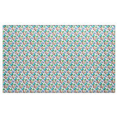 水鮮やか色の蝶パターン ファブリック (ヤード)