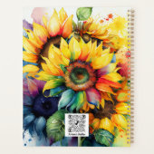 水鮮やか色ひまわり プランナー手帳 (裏面)