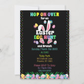 水鮮やか色イースターエッグ狩りとブランチ 招待状 (正面)
