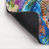 水鮮やか色ウミガメ マウスパッド (コーナー)