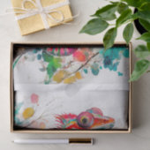 水鮮やか色カメレオン – レインボージャングルアート 薄葉紙 (ギフト)