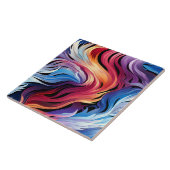 水鮮やか色カラフル旋回パターン タイル (側面)