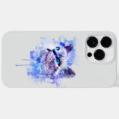 水鮮やか色キャット顔Tシャツ Case-Mate iPhoneケース (裏面 (横))