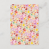 水鮮やか色サマーチューリップ結婚花 エンクロージャーカード (裏面)