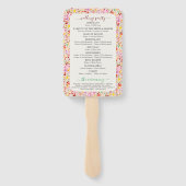 水鮮やか色サマーチューリップ結婚花 ハンドファン (裏面)