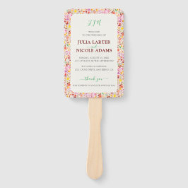 水鮮やか色サマーチューリップ結婚花 ハンドファン