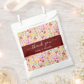 水鮮やか色サマーチューリップ結婚花 フェイバーバッグ (クリップ留めされた状態)